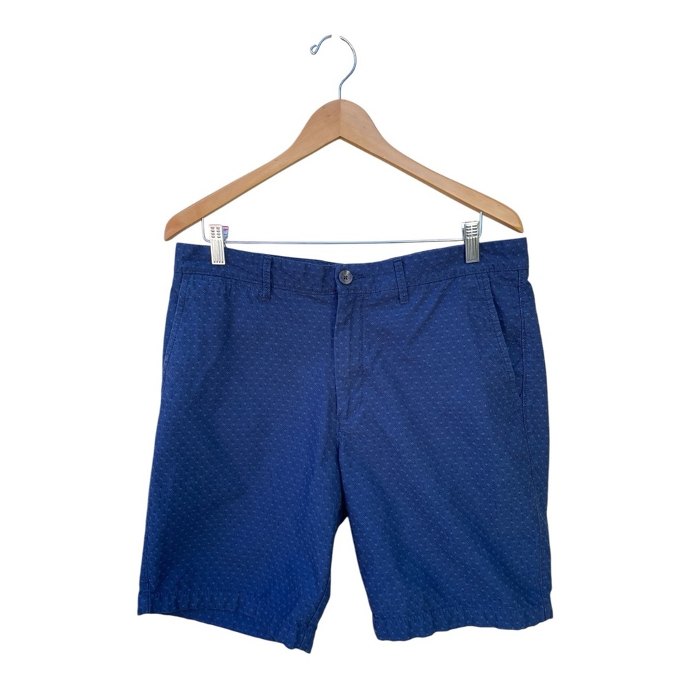 Goodfellow & Co Blue LINDEN Flat Front Chino Shorts Size 34 - Picture 2 of 10
